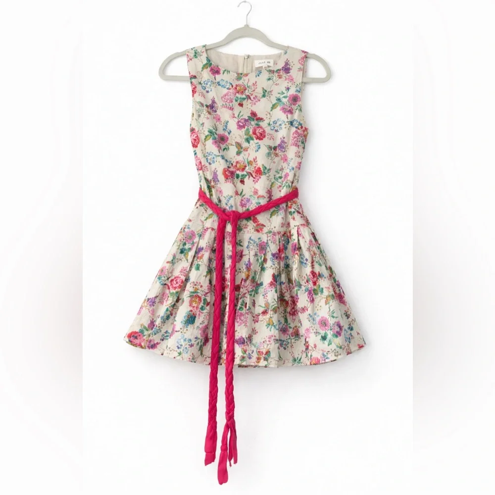 Just Me Floral Fit & Flare Dress